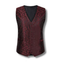 Paisley Vest BURGUNDY