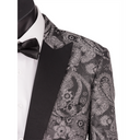 Dallas Brocade Jacket Silver/Black