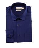Bamboo Long Sleeve Shirt - Tapered Navy