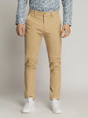 Ledger Peach Finish Fine Cotton Drill Slim Fit Chino BEIGE