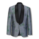 Hendrix Shawl Lapel Jacket Grey/Green