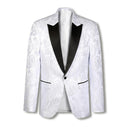Dallas Brocade Jacket White/Black