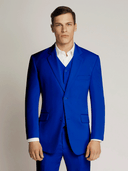 Vegas Fine Twill Plain Microfibre Jacket BLUE