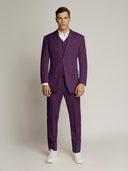 Vegas Fine Twill Plain Microfibre Jacket PURPLE