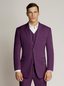 Vegas Fine Twill Plain Microfibre Jacket PURPLE