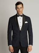 Regent Paisley Jacquard Dinner Jacket Navy