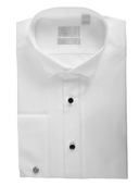 York Poplin Wing Collar Long Sleeve Shirt WHITE