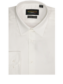 Lucas Fine Twill Long Sleeve Shirt Ivory