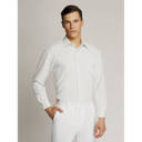 Vegas Fine Peach Microfibre Shirt White