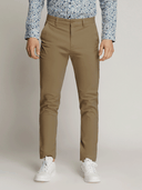 Ledger Peach Finish Fine Cotton Drill Slim Fit Chino LATTE