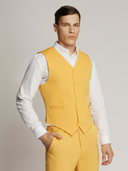 Vegas Fine Twill Plain Microfibre Vest YELLOW