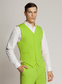 Vegas Fine Twill Plain Microfibre Vest GREEN