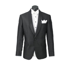 Capone Crepe Weave Boys Jacket BLACK