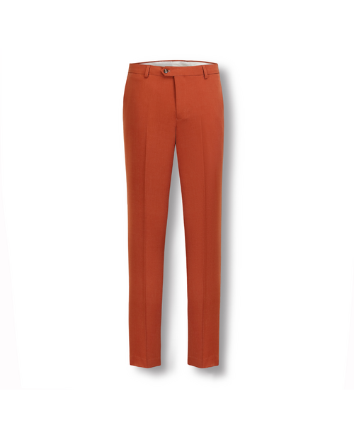 Stallone Plain Weave Stretch Trousers Spice