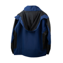 Dual Tone Windproof Jacket with Removable Hood