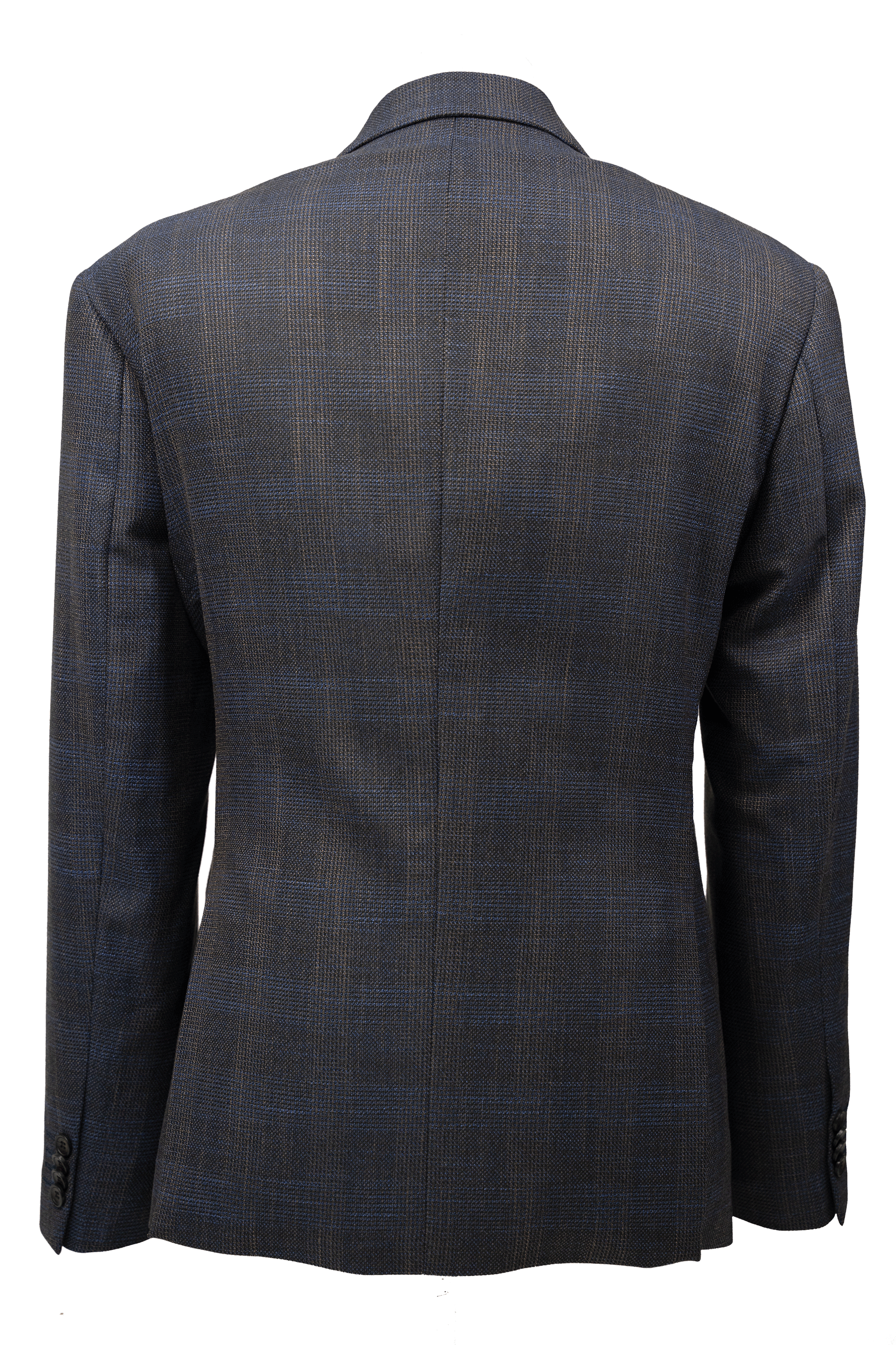 Harper Men's Textured Check Suit Navy