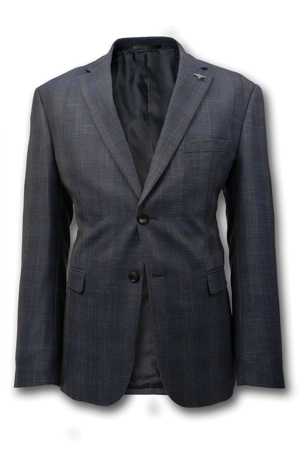Harper Textured Check Jacket NAVY