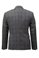 Harper Textured Check Jacket STEEL