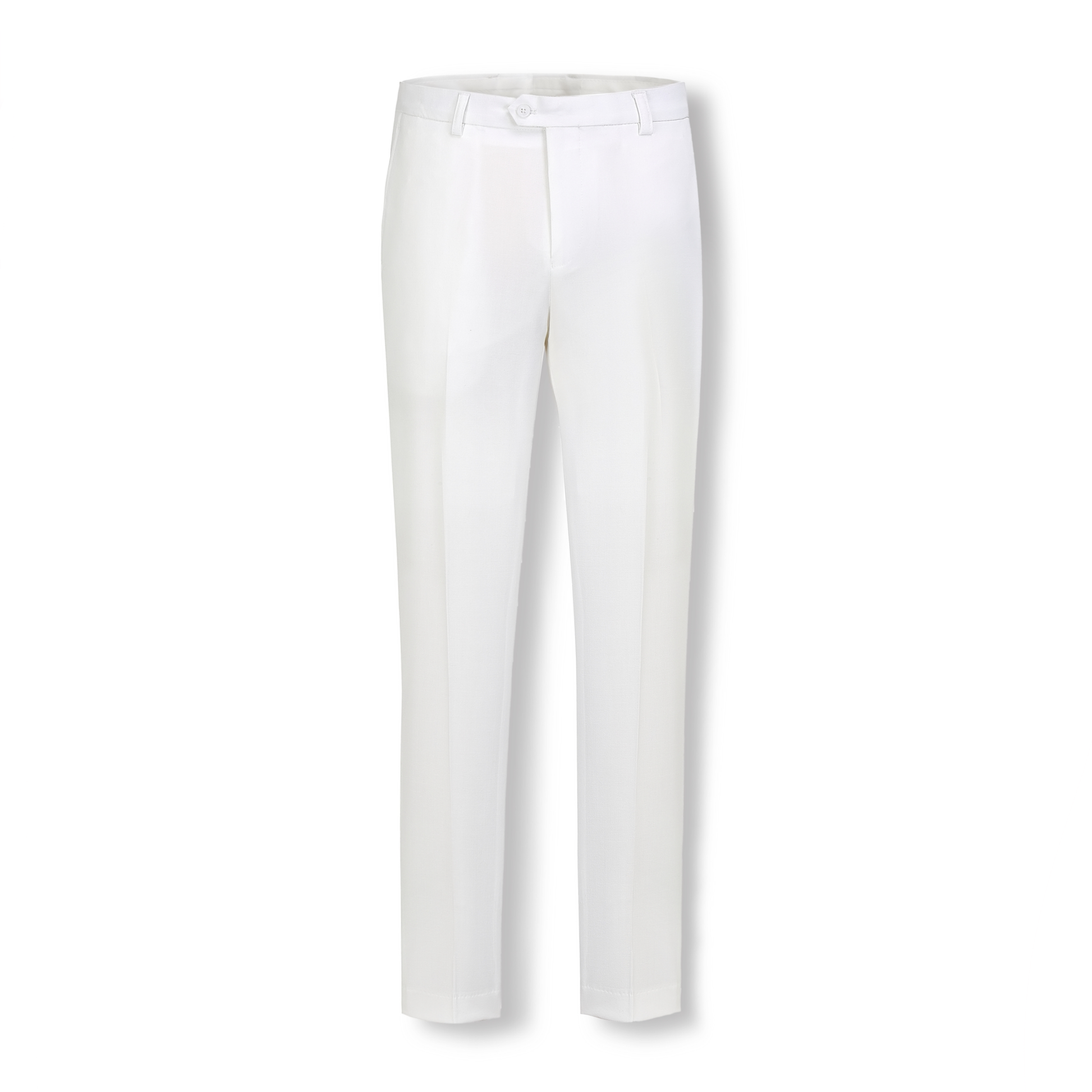 Stallone Plain Weave Stretch Boys Suit White