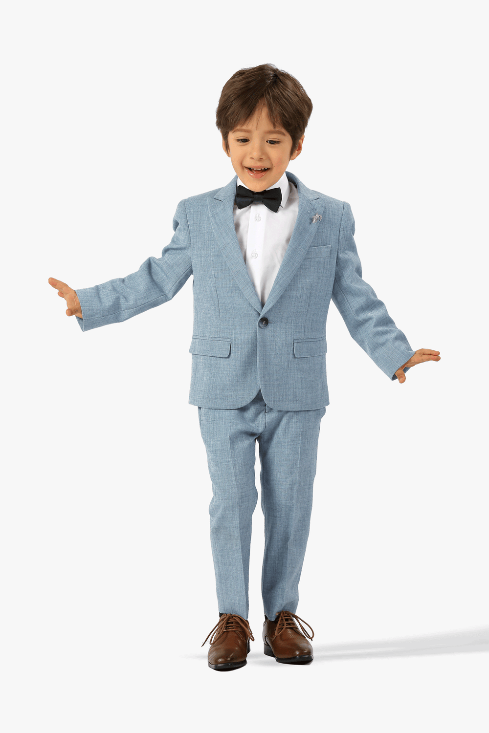 Stallone Plain Weave Stretch Boys Jacket SKY