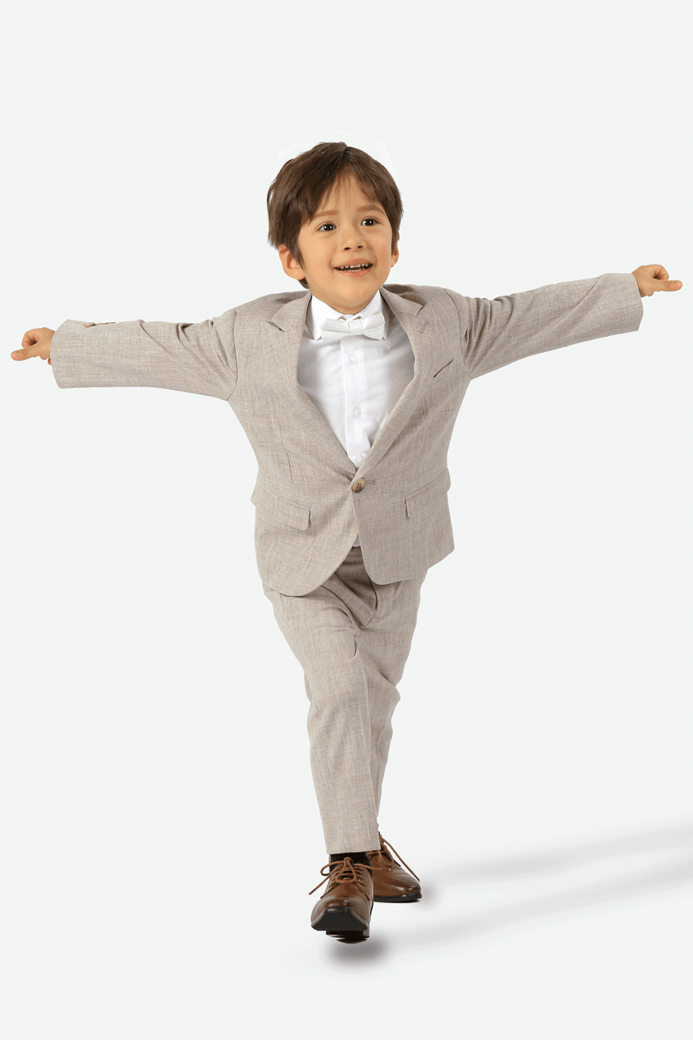 Stallone Plain Weave Stretch Boys Jacket SAND