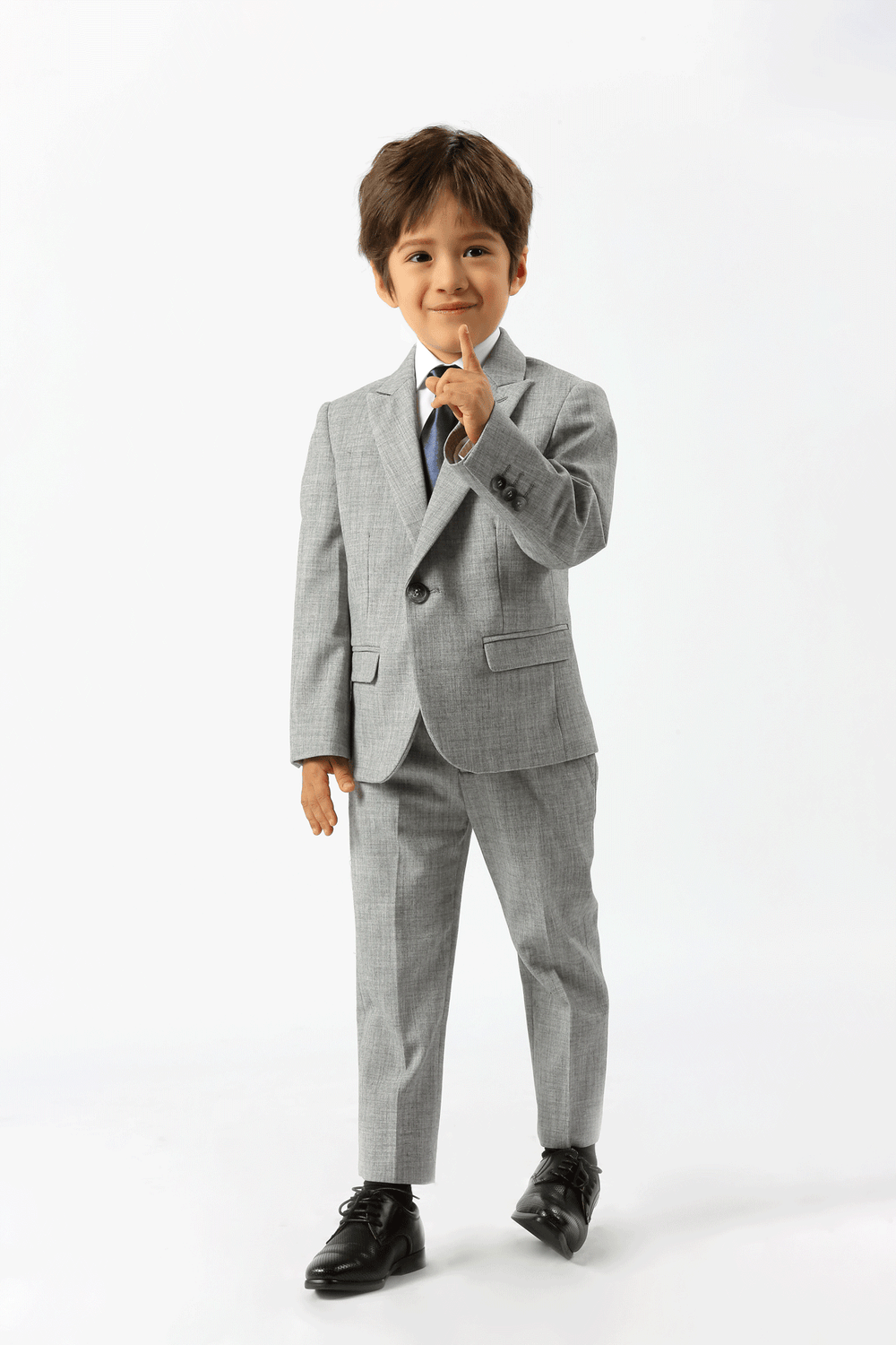 Stallone Plain Weave Stretch Boys Jacket SILVER