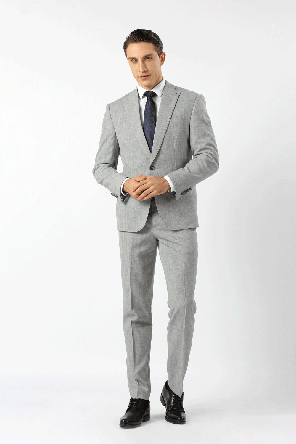 Stallone Plain Weave Stretch Jacket Silver