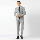 Stallone Plain Weave Stretch Jacket Silver
