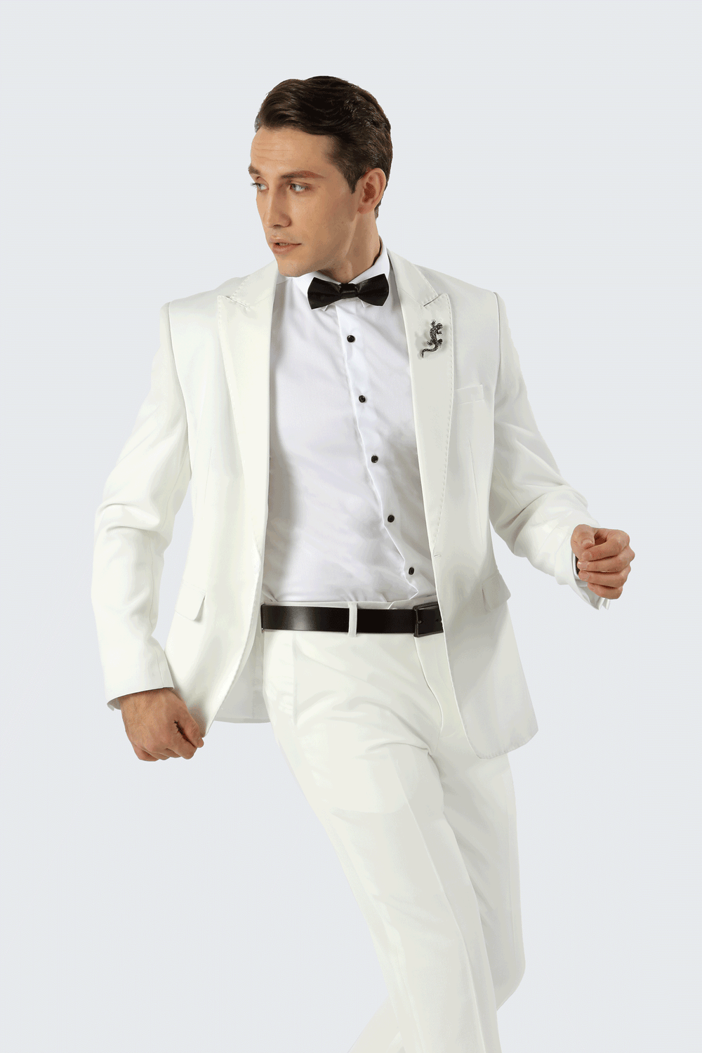 Stallone Plain Weave Stretch Jacket White