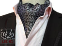 Men's Cravat SILVER/BLACK PATTERN