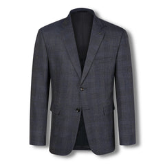 Harper Textured Check Jacket NAVY