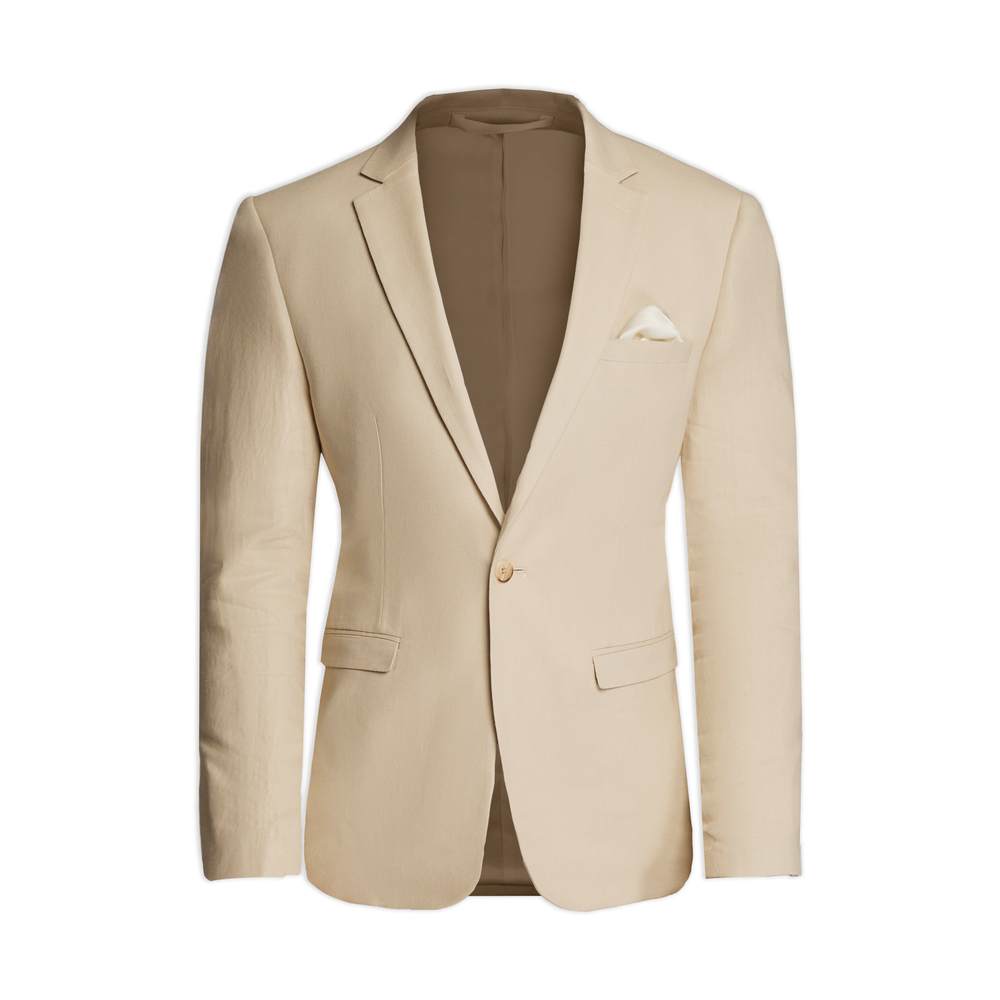 Orlando Linen Blend Jacket Beige