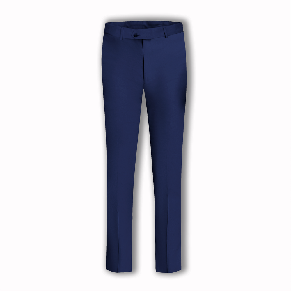 Orlando Linen Blend Flatfront Trousers INDIGO
