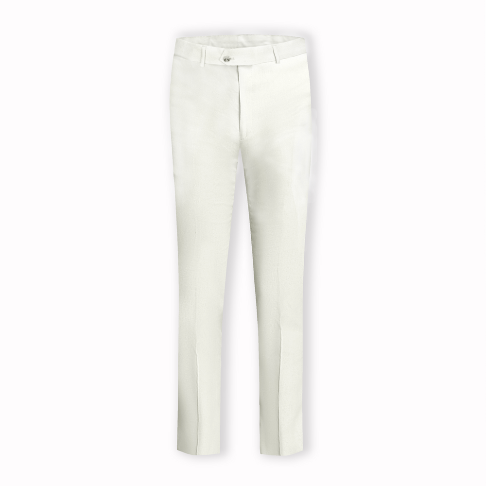 Orlando Linen Blend Flatfront Trousers IVORY