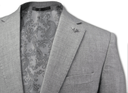 Matteo Notch Lapel Wool Blend With Stretch Jacket 12 Pewter