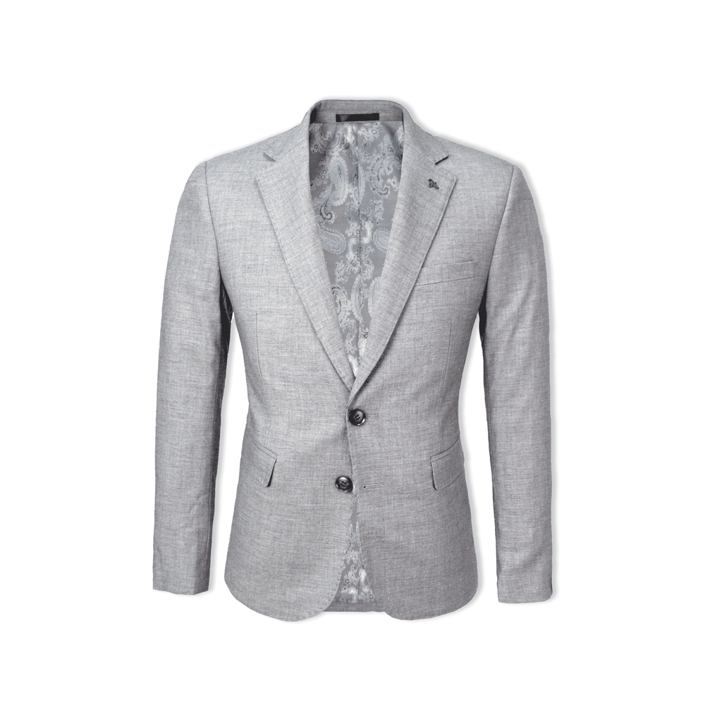 Matteo Notch Lapel Wool Blend With Stretch Jacket 10 Platinum