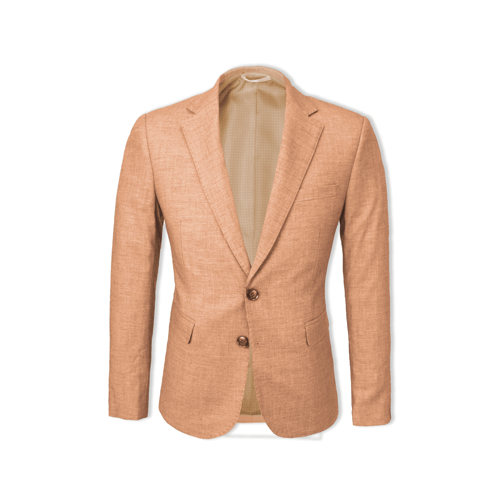 Matteo Notch Lapel Wool Blend With Stretch Jacket 6 Tangerine
