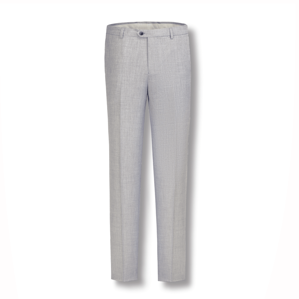 Matteo Men's Wool Blend With Stretch Trousers 10 Platinum