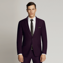 Harry Super Fine Twill Plain Jacket Purple
