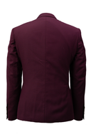 Harry Super Fine Twill Plain Jacket Maroon