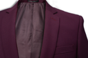 Harry Super Fine Twill Plain Jacket Maroon