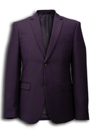 Harry Super Fine Twill Plain Jacket Purple