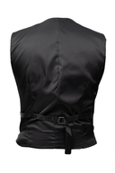 Harry Super Fine Twill Plain Vest BLACK
