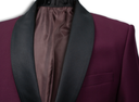 Harry Super Fine Twill Plain Detachable W2 Shawl Lapel Jacket MAROON