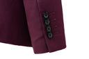 Harry Super Fine Twill Plain Detachable W2 Shawl Lapel Jacket MAROON