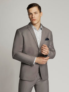 James Fine Twill Plain Jacket Grey