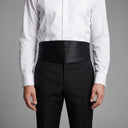 Black Satin Cummerbund Belt – Classic Tuxedo & Dinner Jacket Accessory | Black Satin Tuxedo Cummerbund Belt | Formal Dinner Jacket Accessory