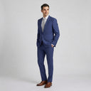 Houston Hopsack Weave Stretch Jacket Blue | Same again, but the model is now standing in a different pose.
