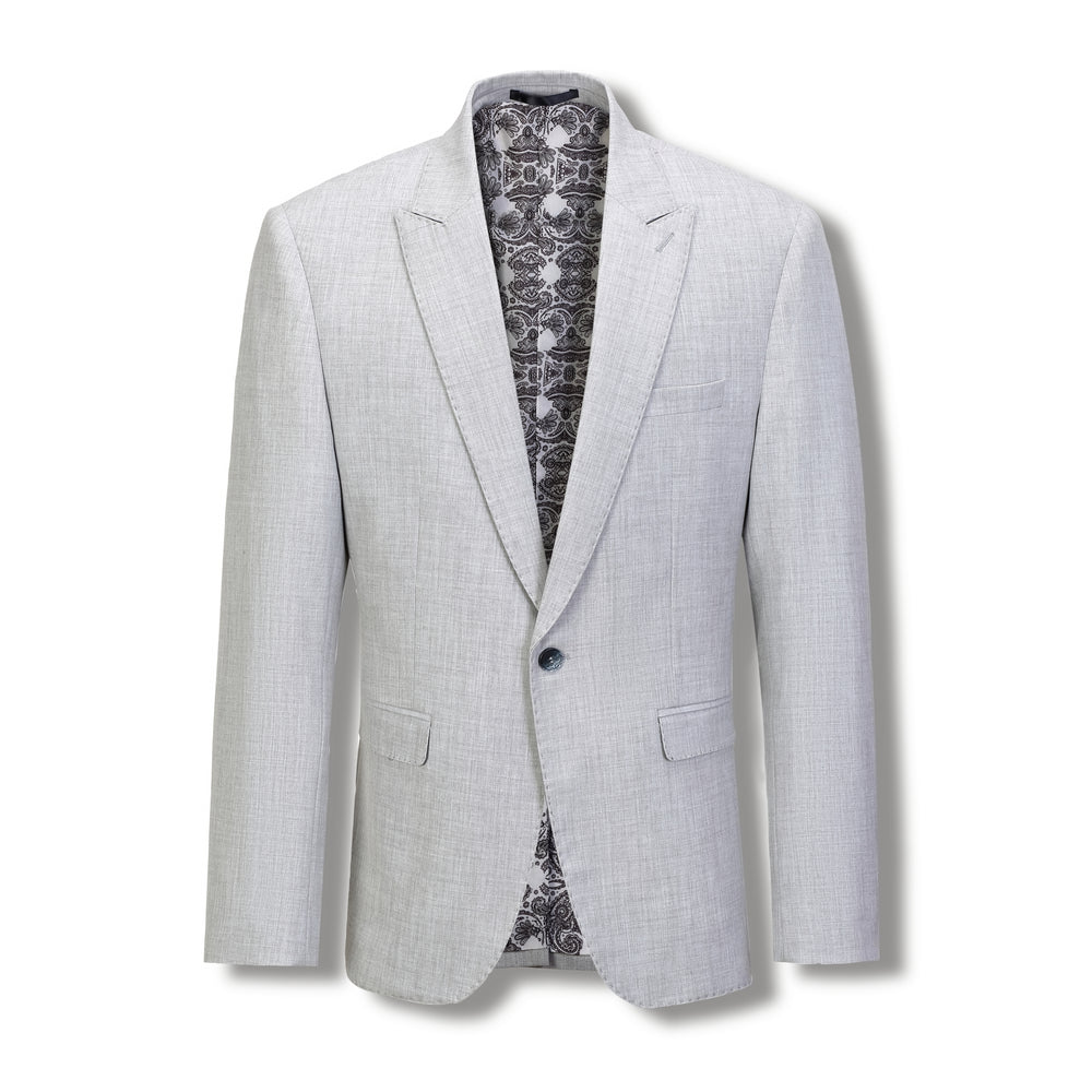 Stallone Plain Weave Stretch Boys Jacket CLOUD