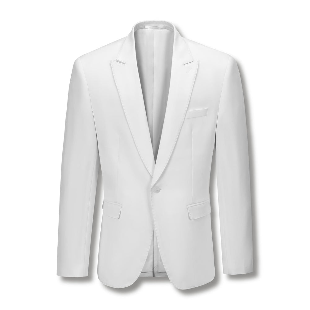 Stallone Plain Weave Stretch Jacket White